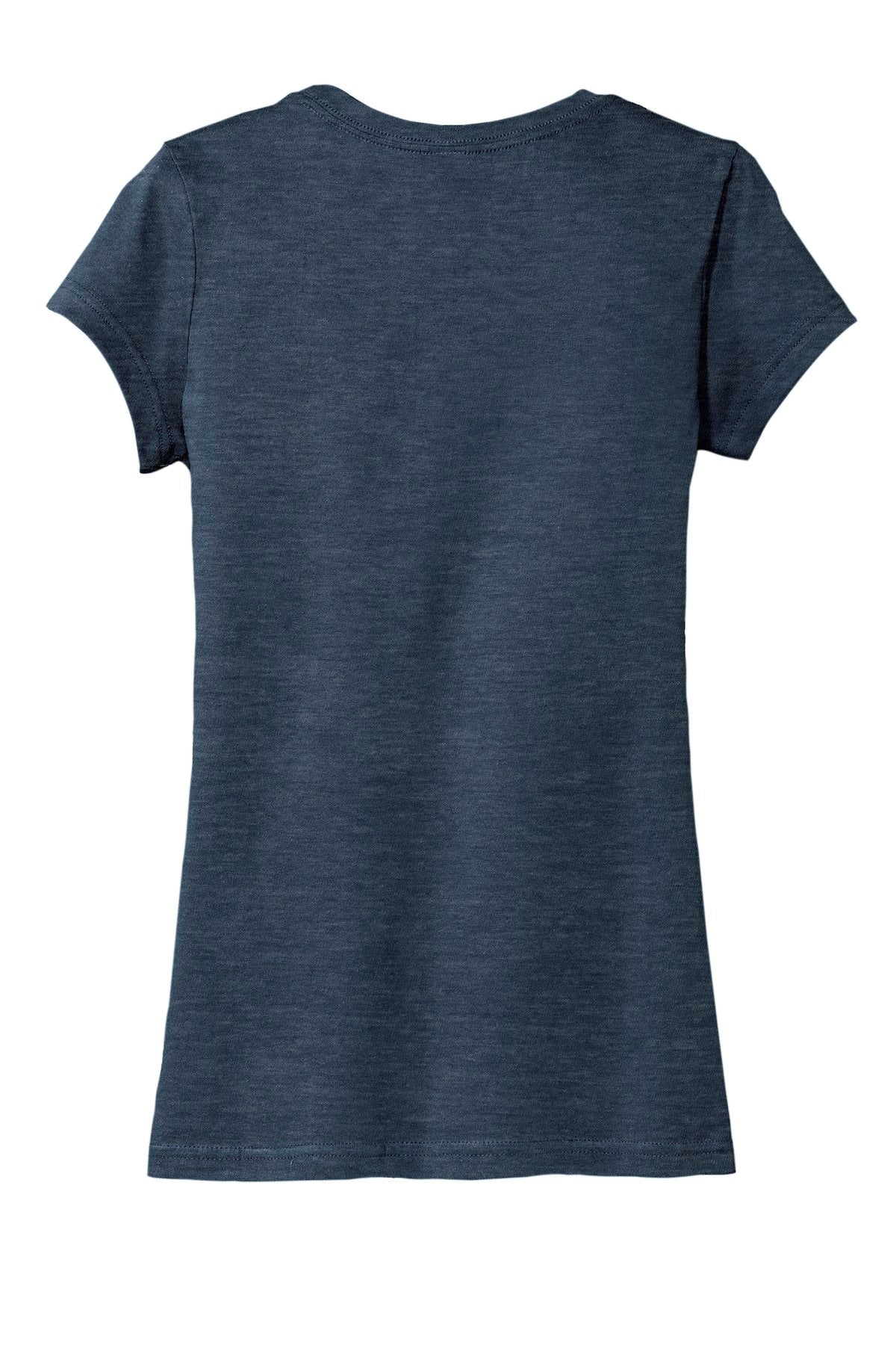 District Women's Fitted Very Important Tee - Heathered Navy flat back