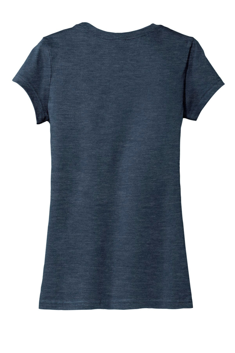 District Women's Fitted Very Important Tee - Heathered Navy flat back
