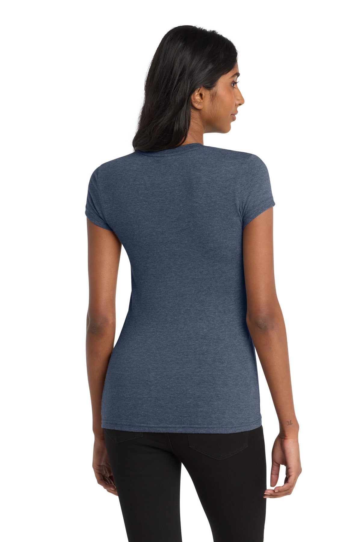 District Women's Fitted Very Important Tee - Heathered Navy