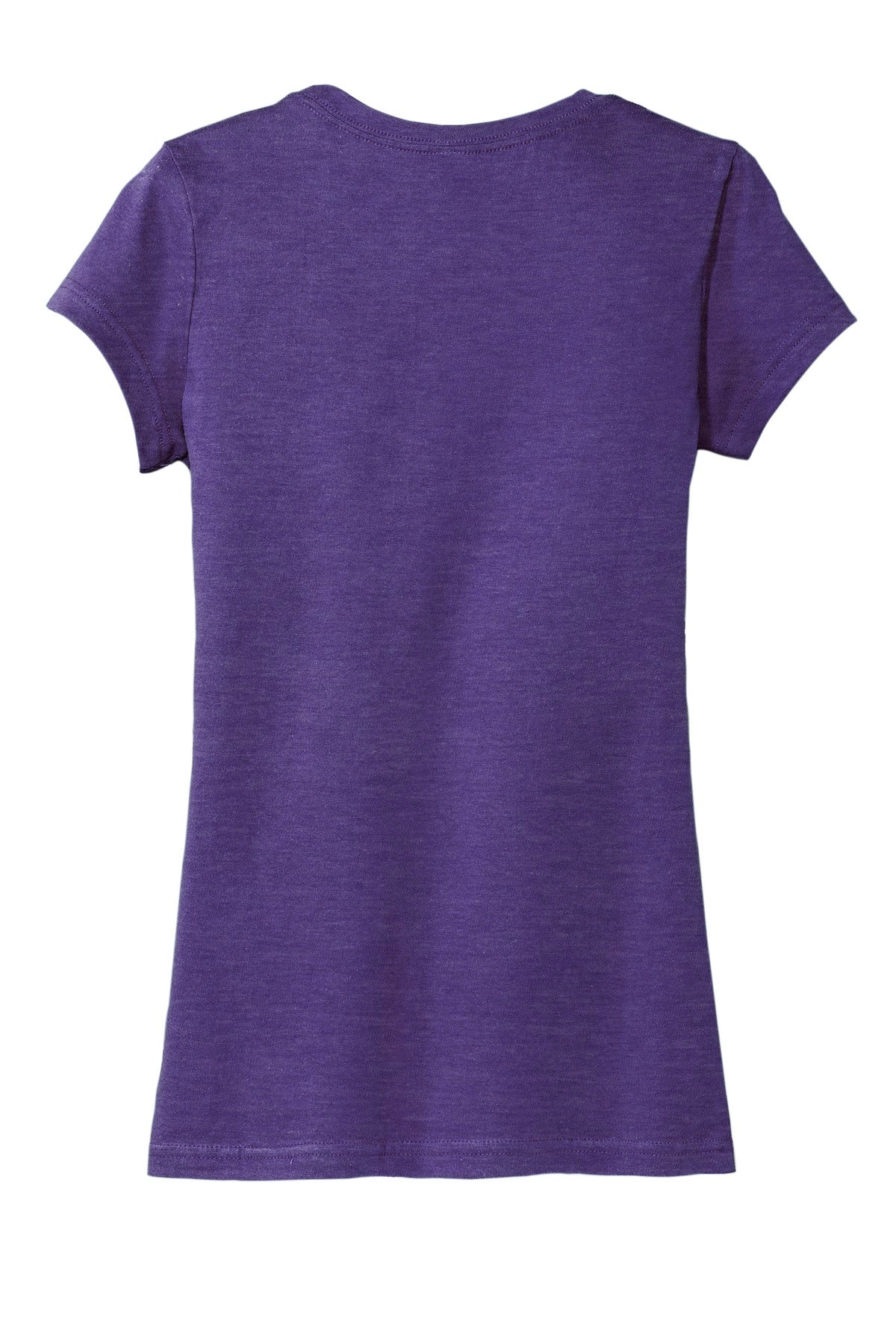 District Women's Fitted Very Important Tee - Heathered Purple flat back