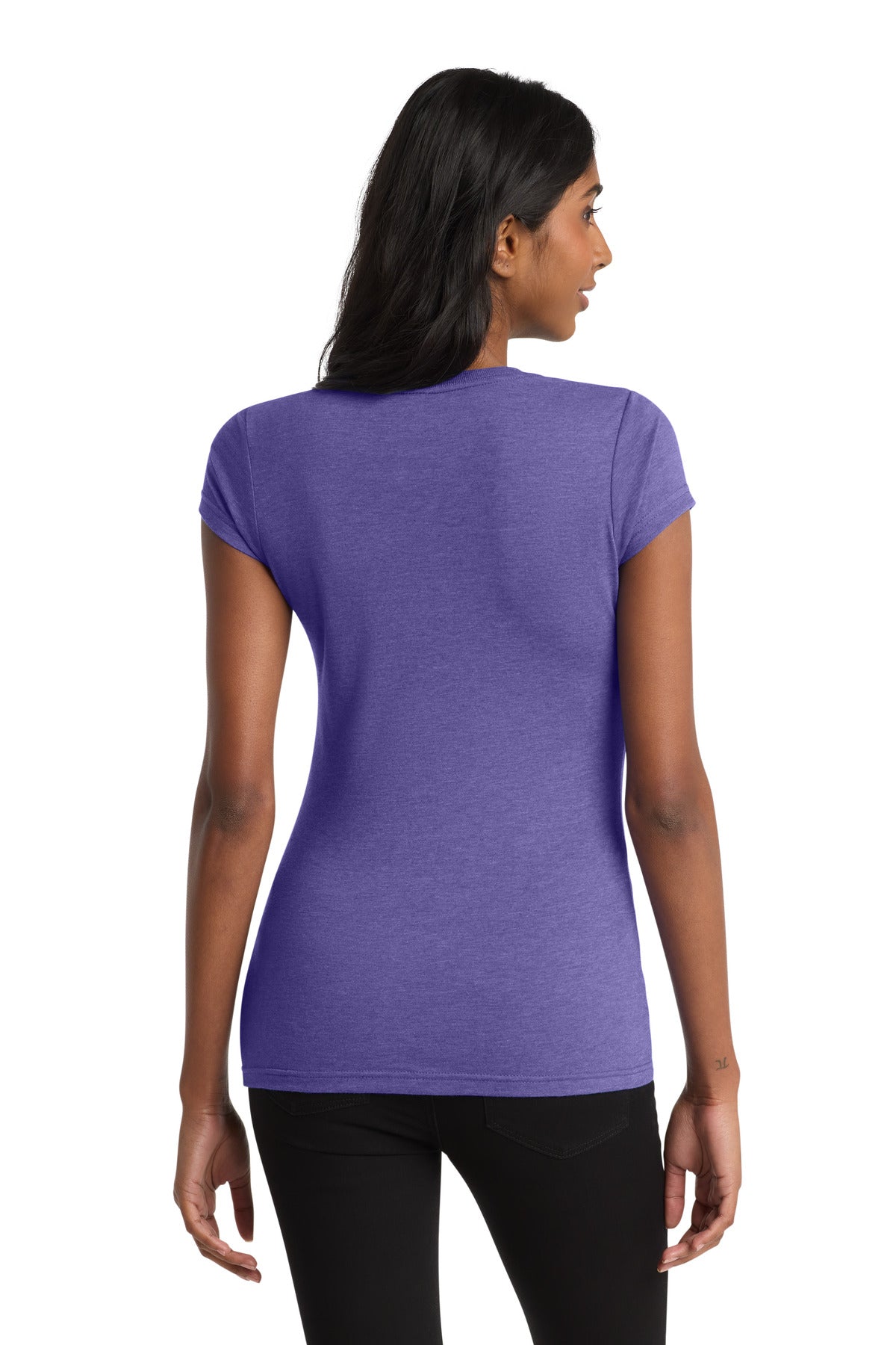 District Women's Fitted Very Important Tee - Heathered Purple