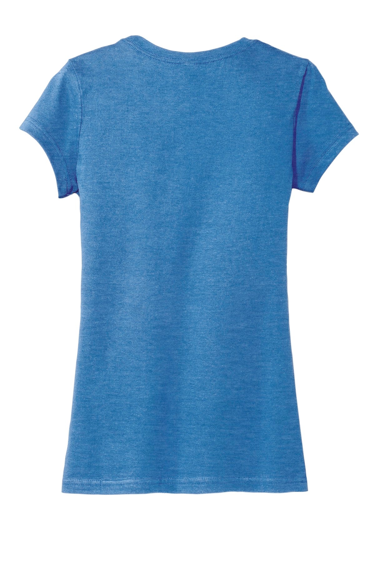District Women's Fitted Very Important Tee - Heathered Royal flat back