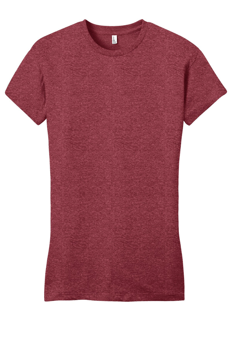 District Women's Fitted Very Important Tee - Heathered Red