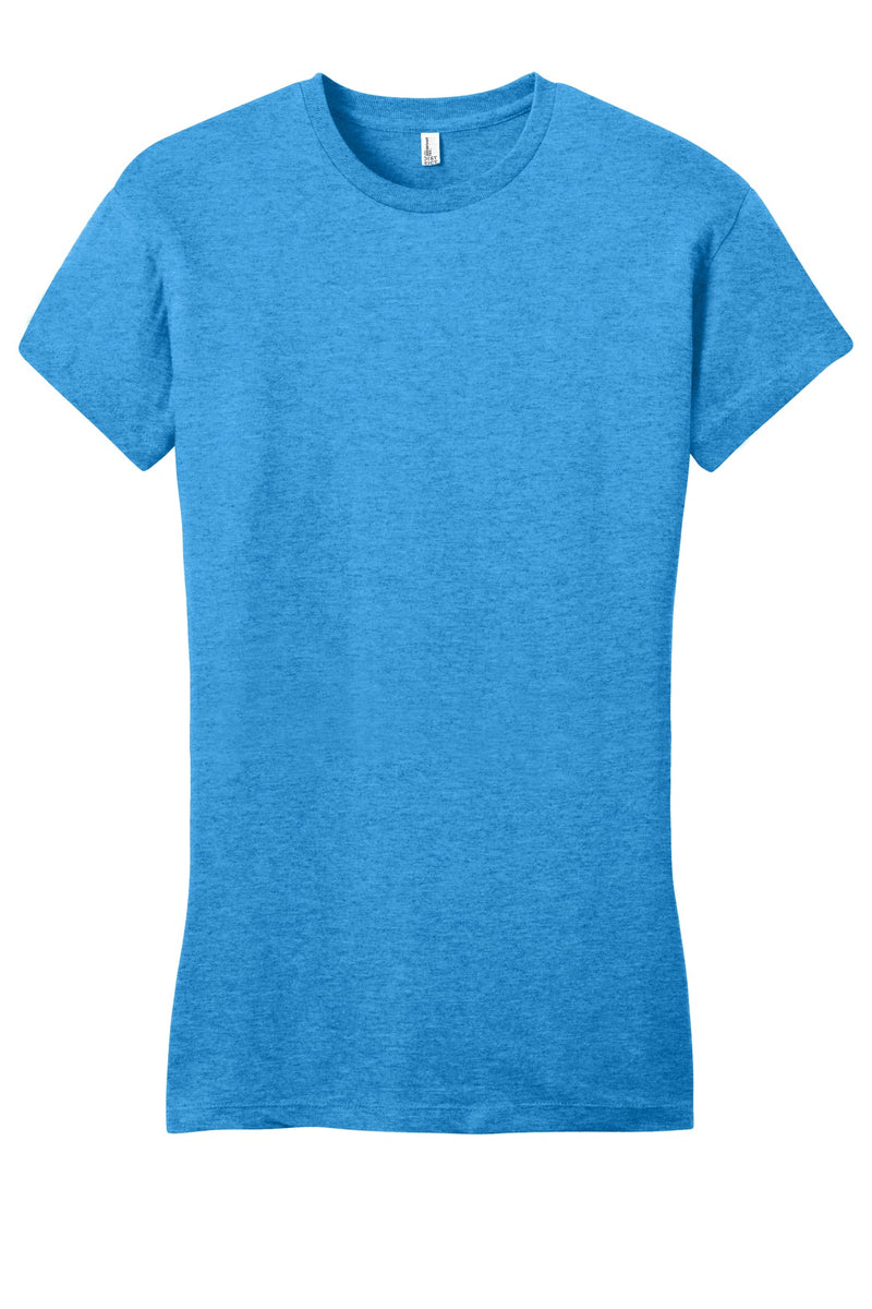 District Women's Fitted Very Important Tee - Heathered Bright Turquoise