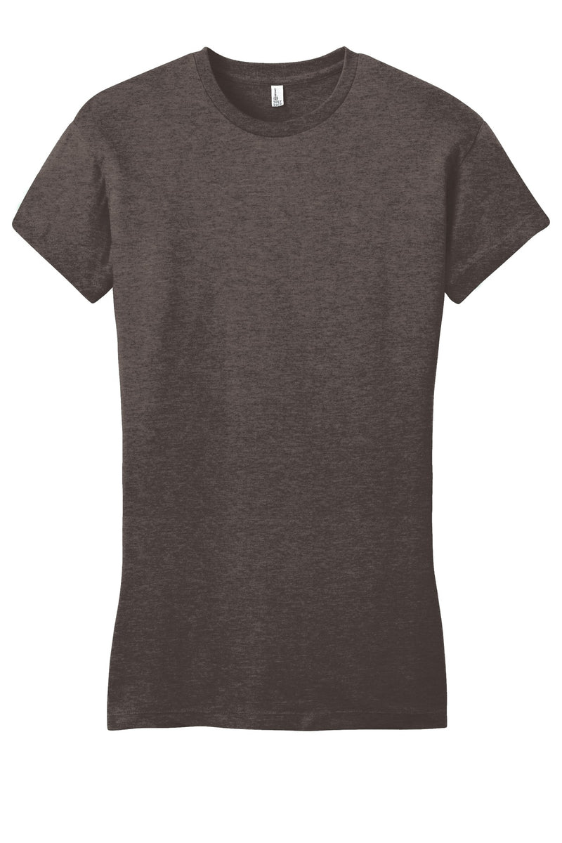 District Women's Fitted Very Important Tee - Heathered Brown
