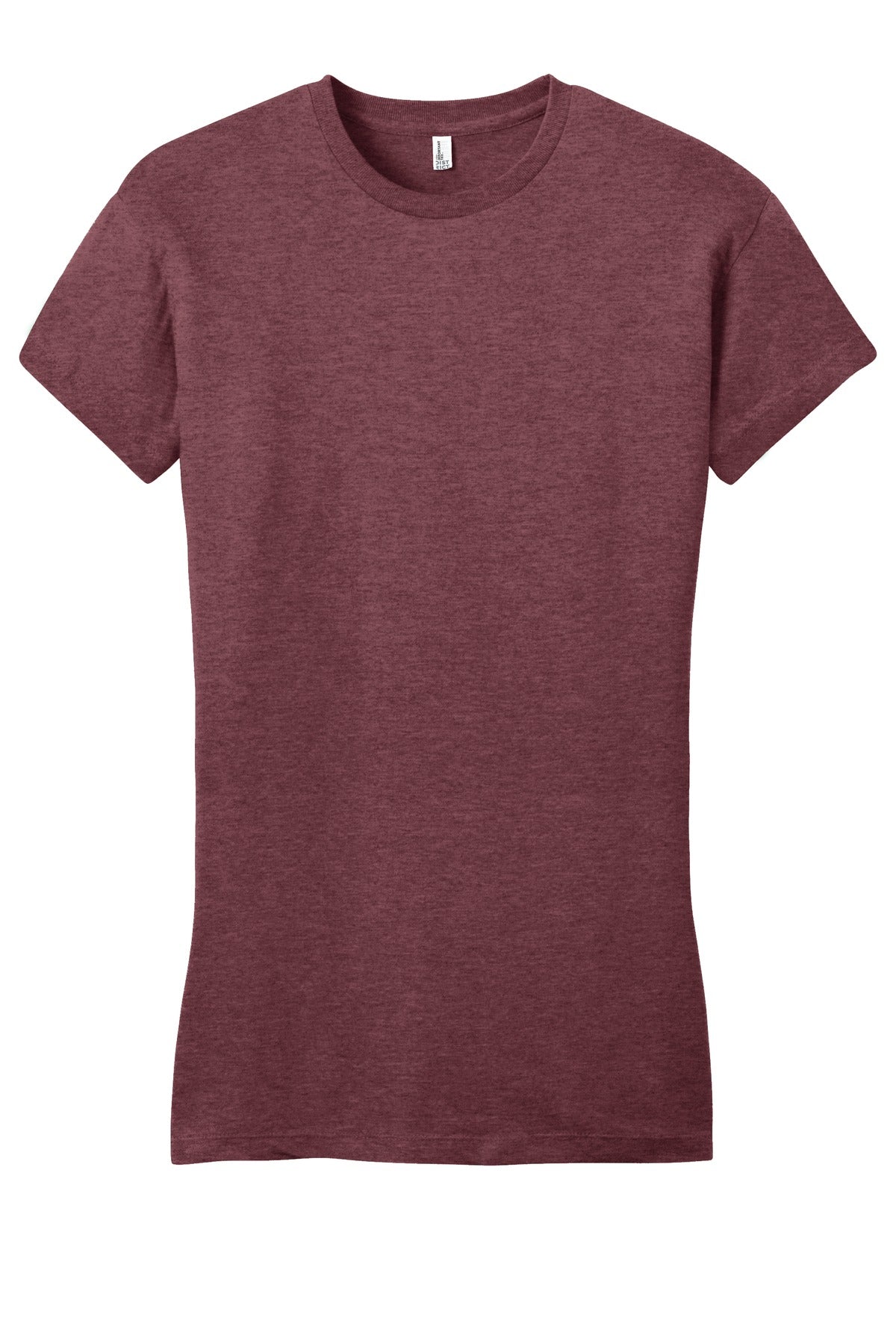 District Women's Fitted Very Important Tee - Heathered Cardinal