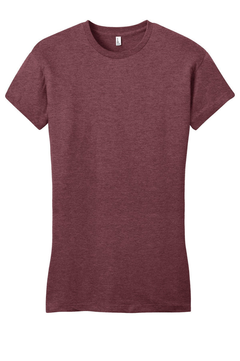 District Women's Fitted Very Important Tee - Heathered Cardinal
