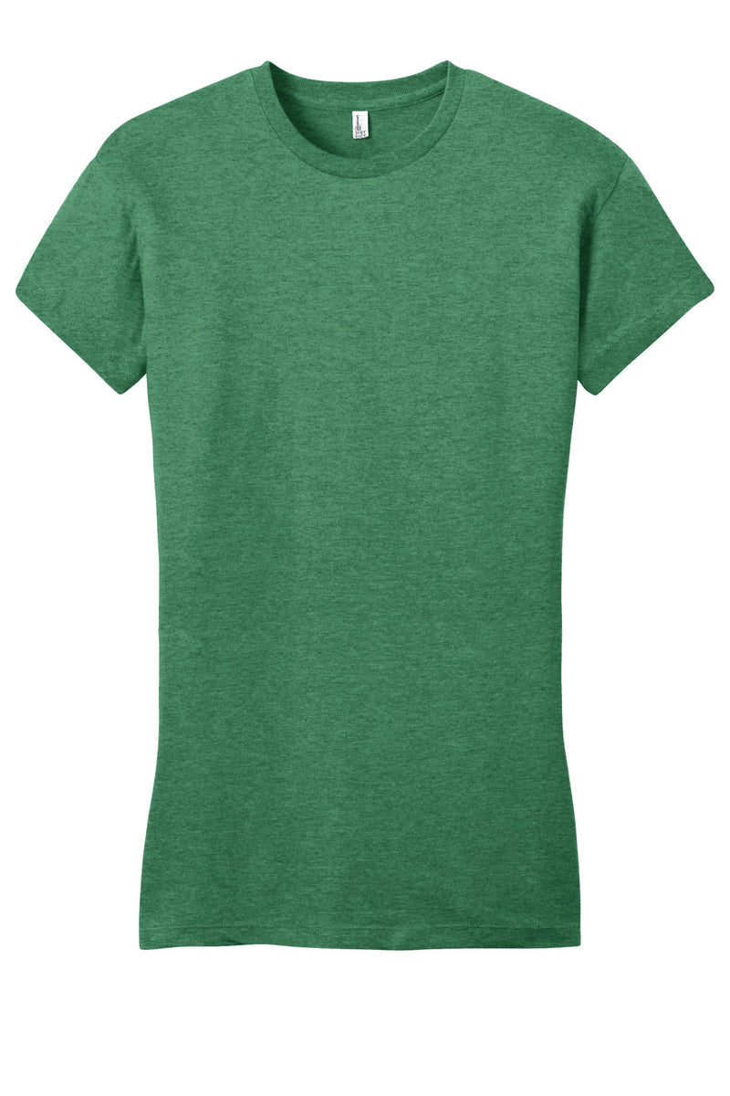District Women's Fitted Very Important Tee - Heathered Kelly Green