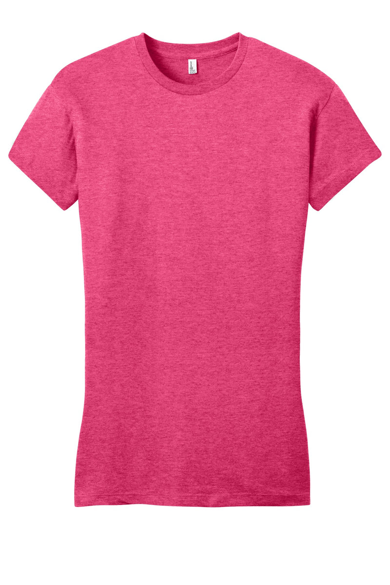 District Women's Fitted Very Important Tee - Heathered Watermelon