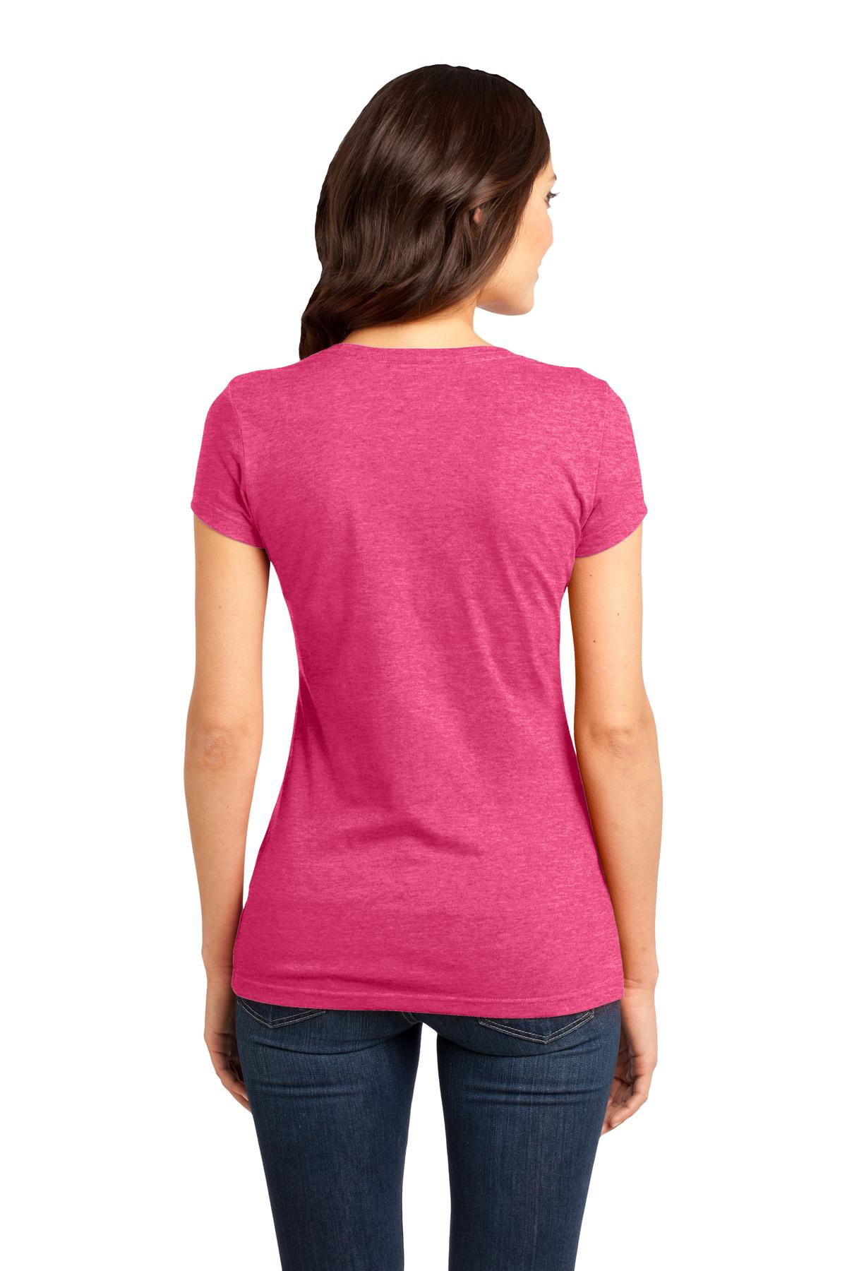 District Women's Fitted Very Important Tee - Heathered Watermelon