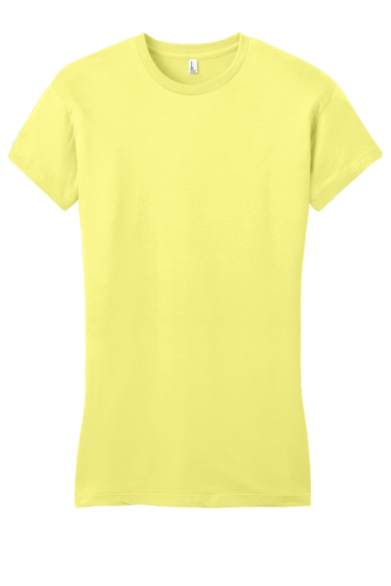 District Women's Fitted Very Important Tee - Lemon Yellow