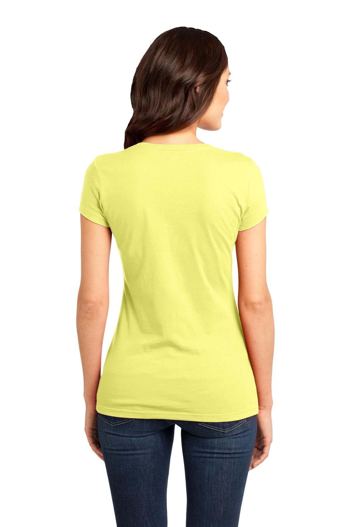 District Women's Fitted Very Important Tee - Lemon Yellow