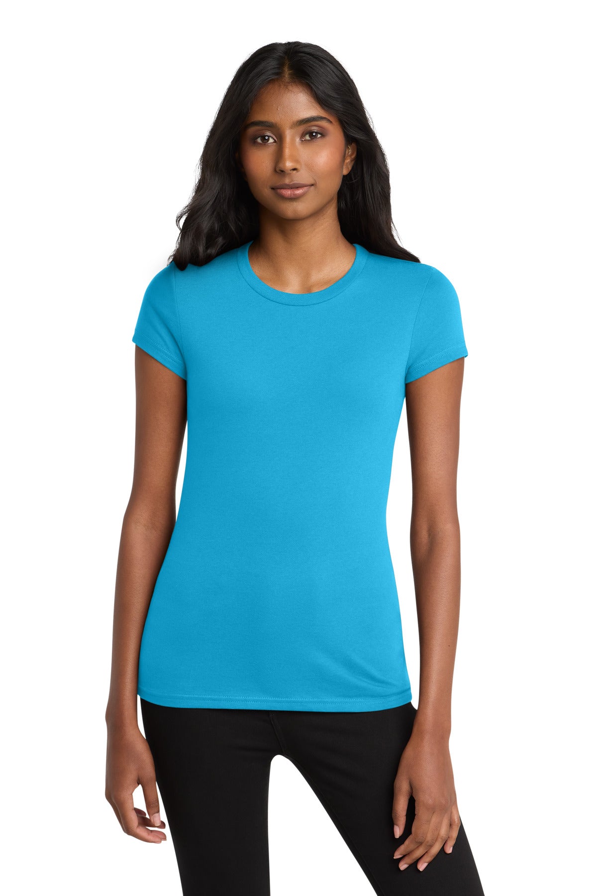 District Women's Fitted Very Important Tee - Light Turquoise