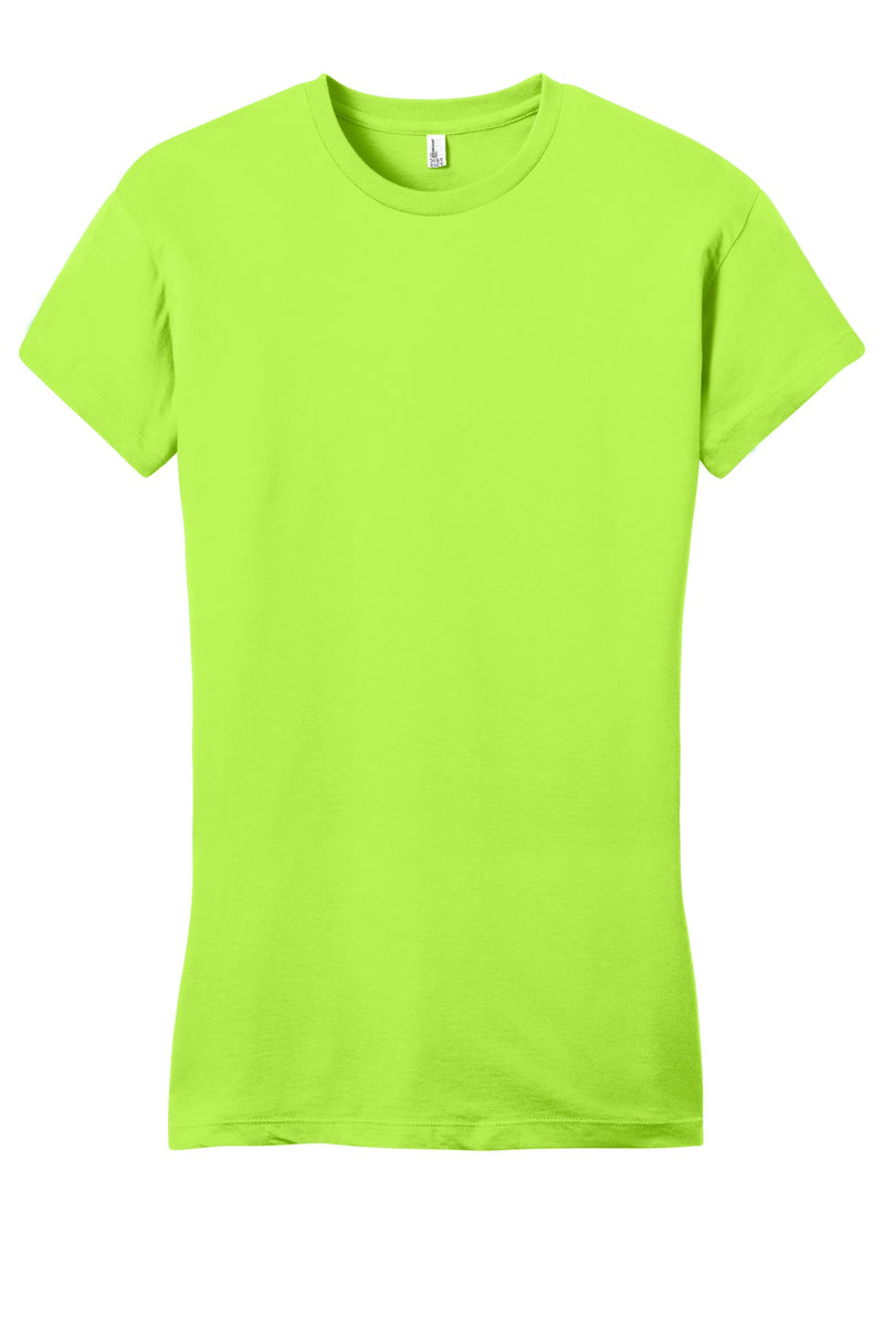 District Women's Fitted Very Important Tee - Lime Shock