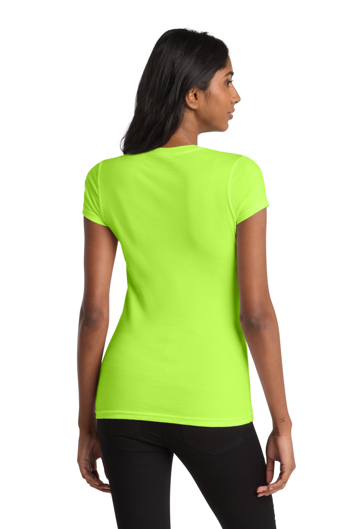 District Women's Fitted Very Important Tee - Lime Shock