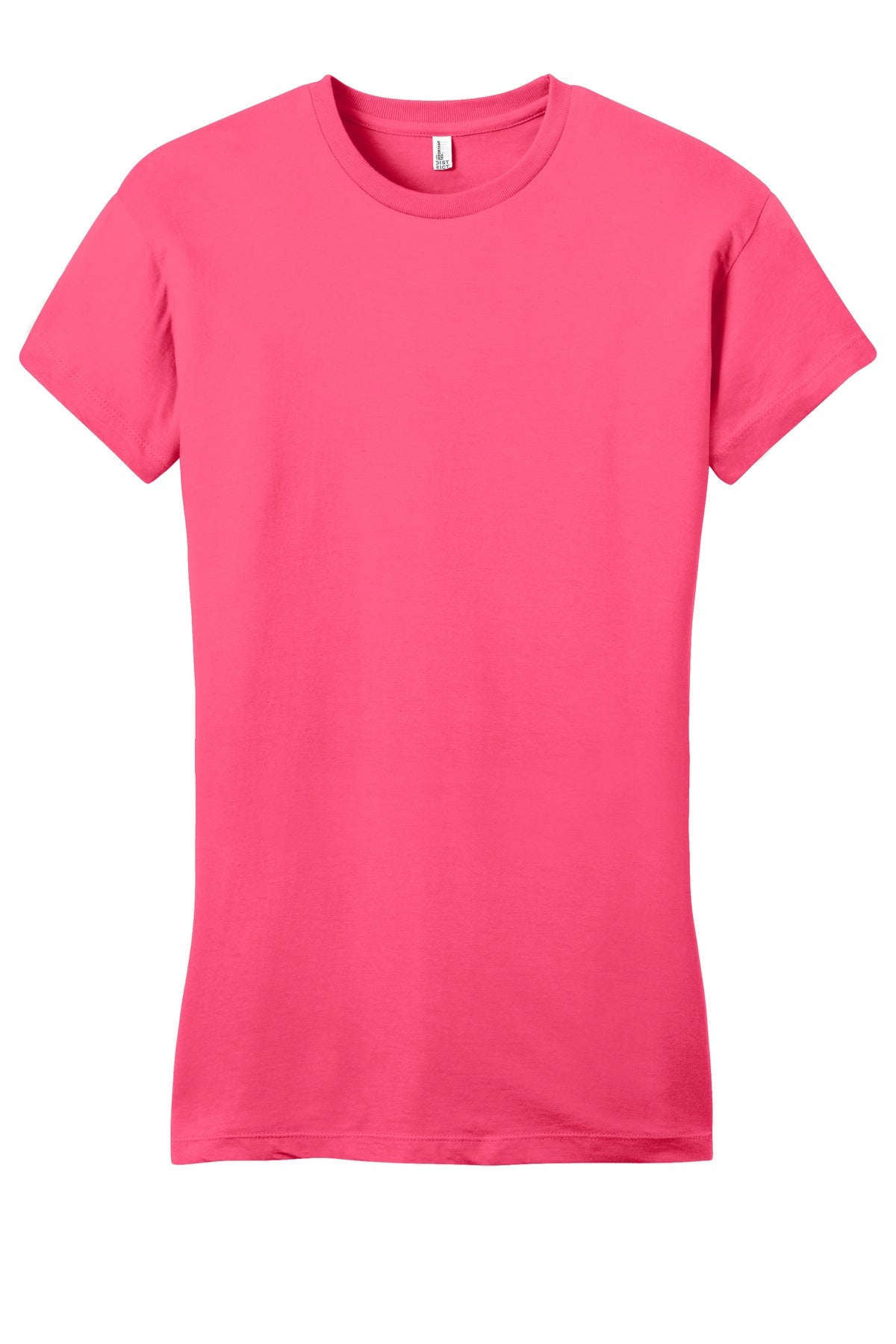District Women's Fitted Very Important Tee - Neon Pink