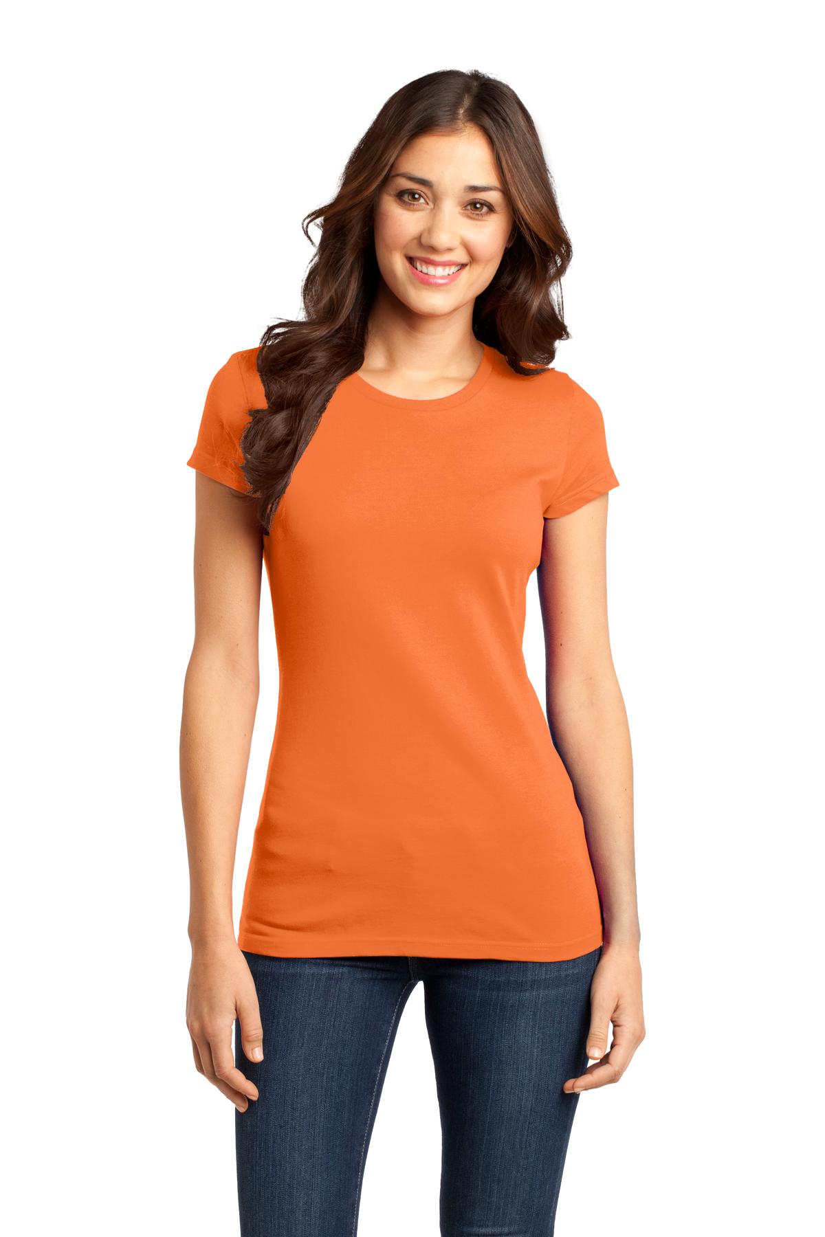 District Women's Fitted Very Important Tee - Orange
