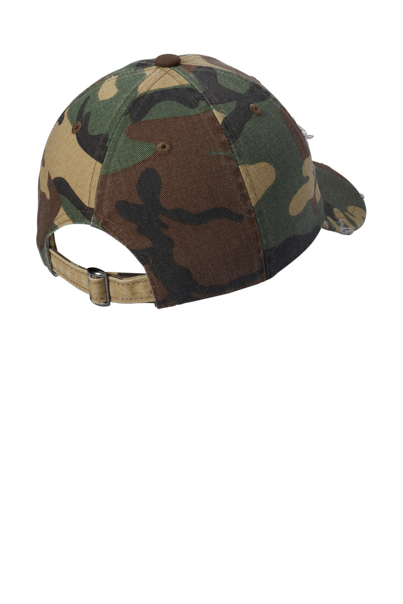 District Distressed Cap - Military Camo