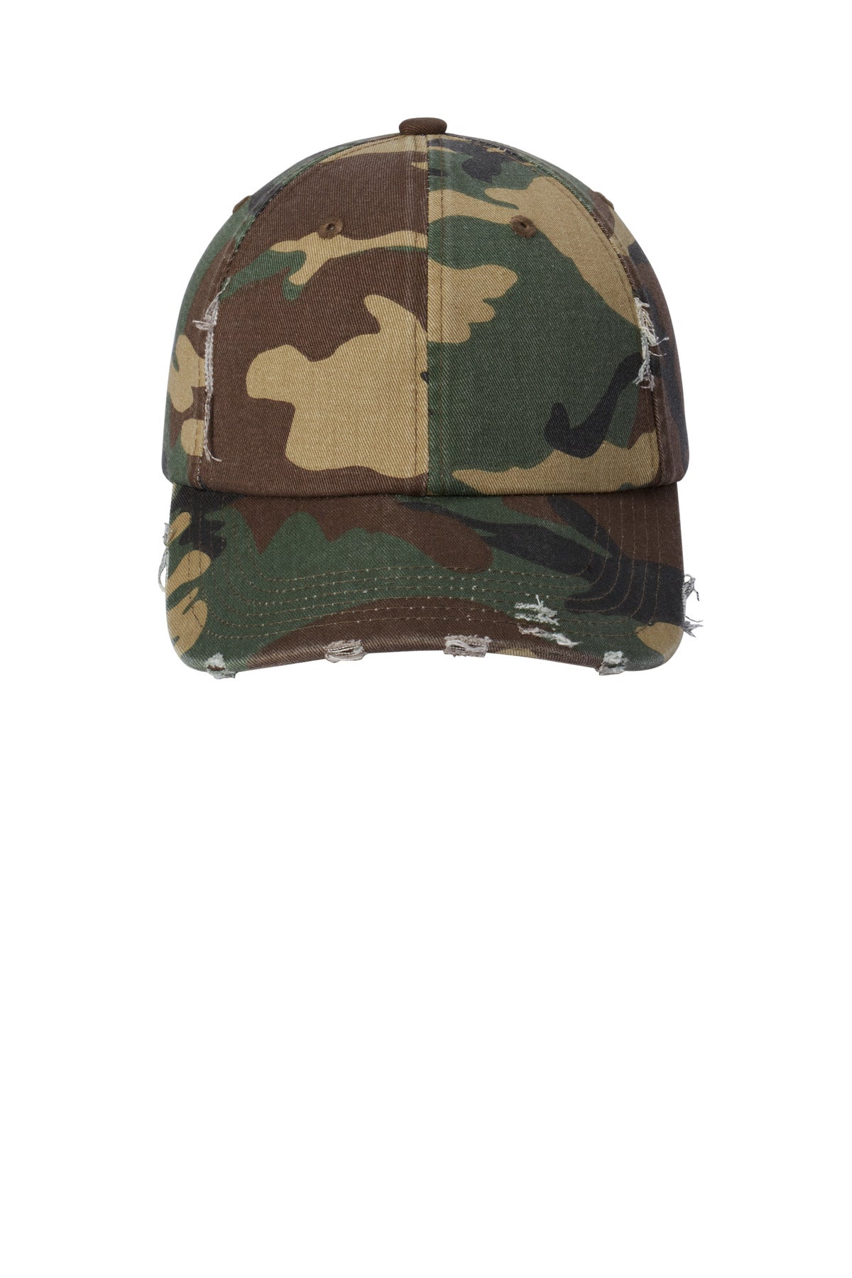 District Distressed Cap - Military Camo