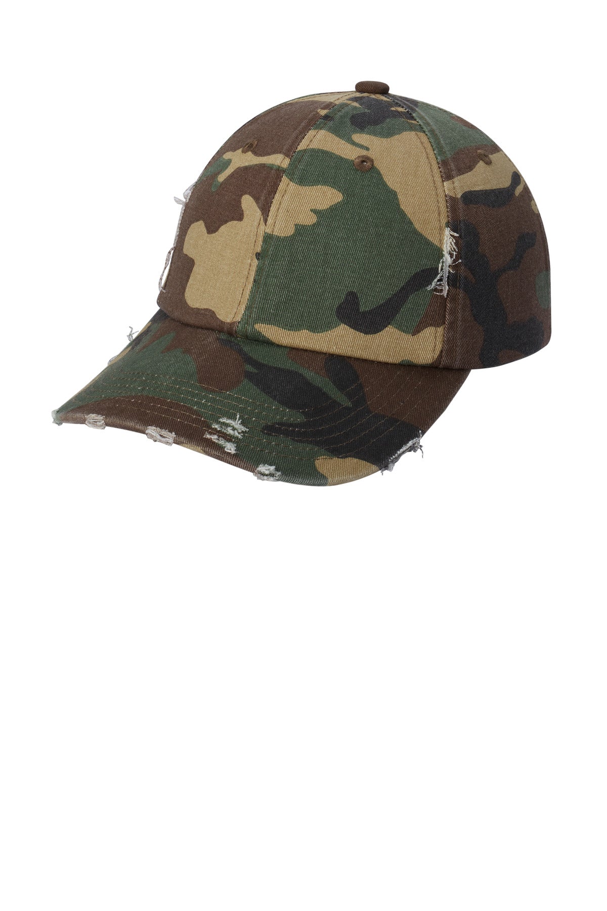 District Distressed Cap - Military Camo