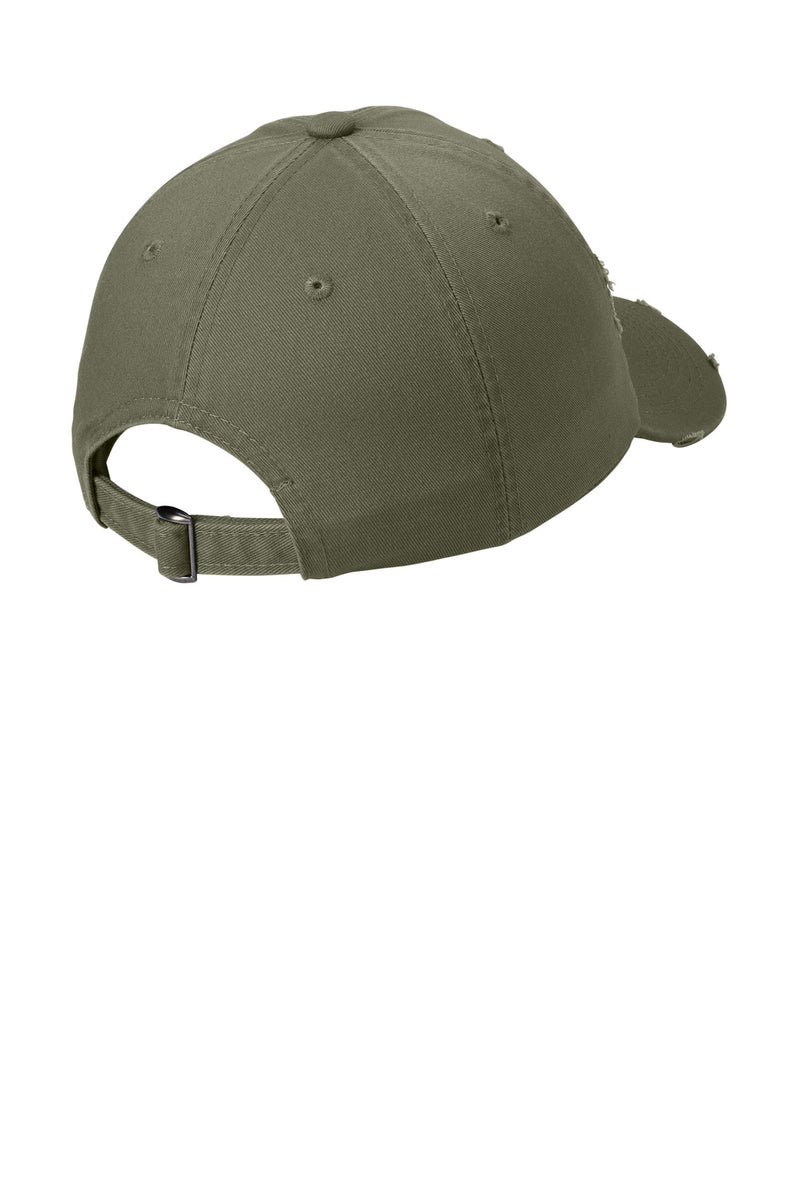 District Distressed Cap - Light Olive