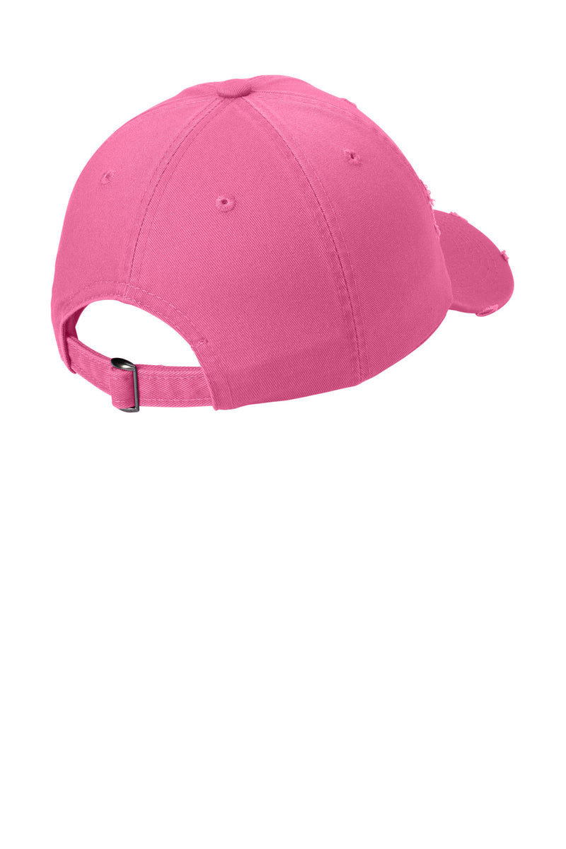 District Distressed Cap - True Pink