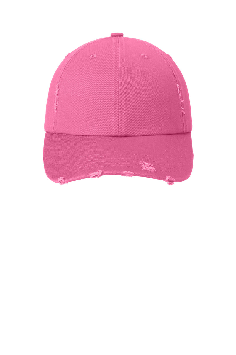 District Distressed Cap - True Pink