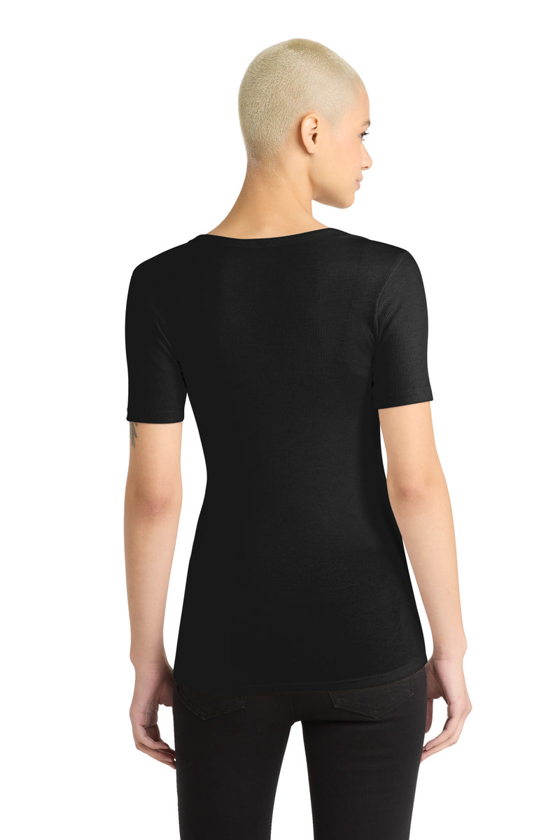 District Women's V.I.T.Rib Scoop Neck Tee - Black
