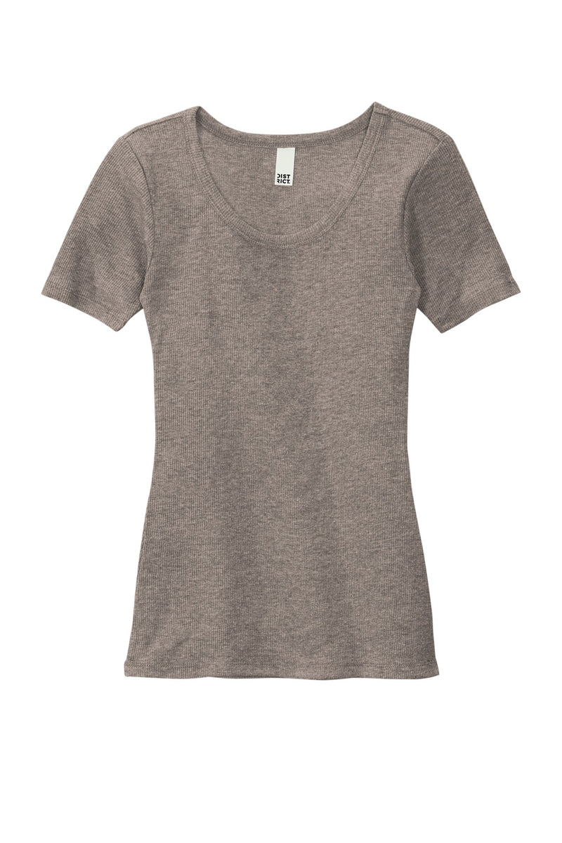 District Women's V.I.T.Rib Scoop Neck Tee - Grey Frost