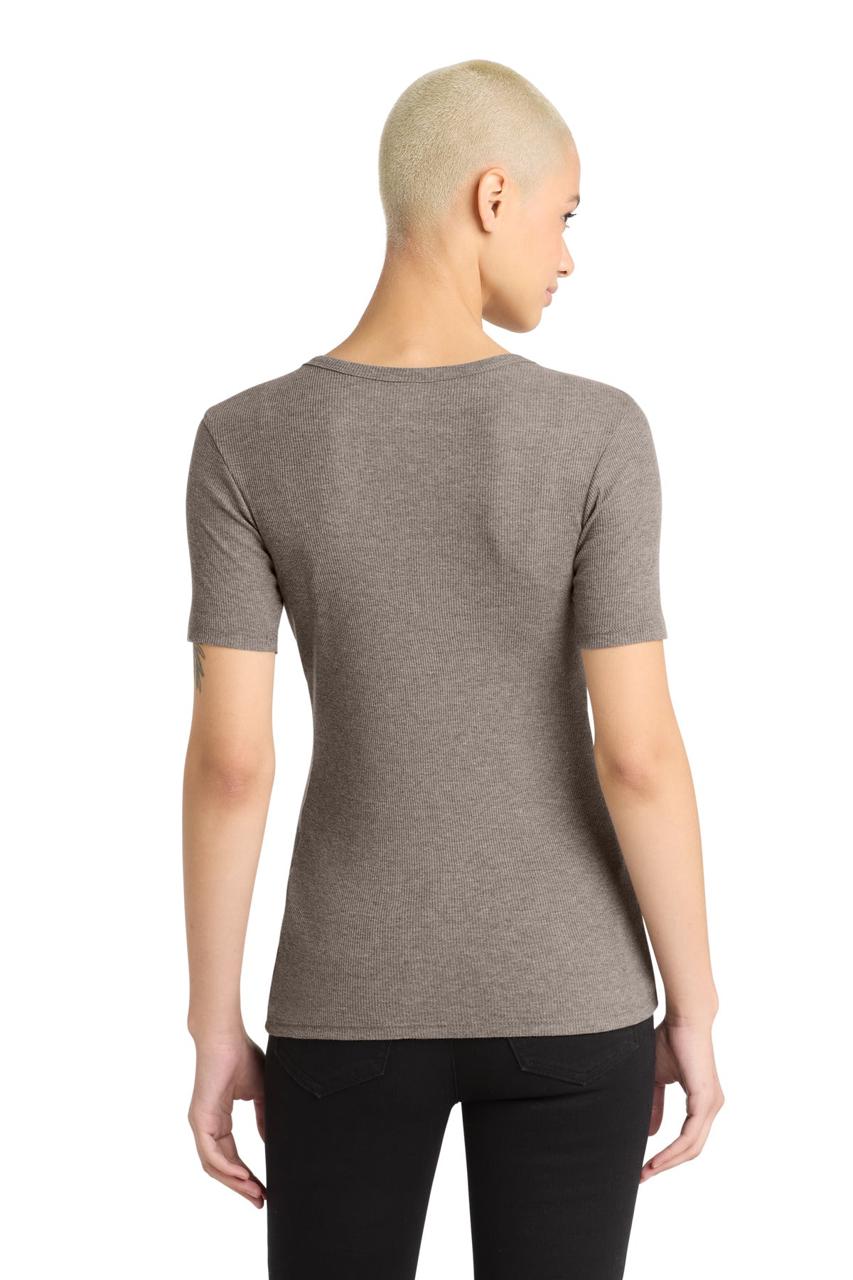 District Women's V.I.T.Rib Scoop Neck Tee - Grey Frost