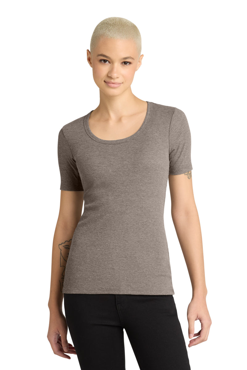 District Women's V.I.T.Rib Scoop Neck Tee - Grey Frost