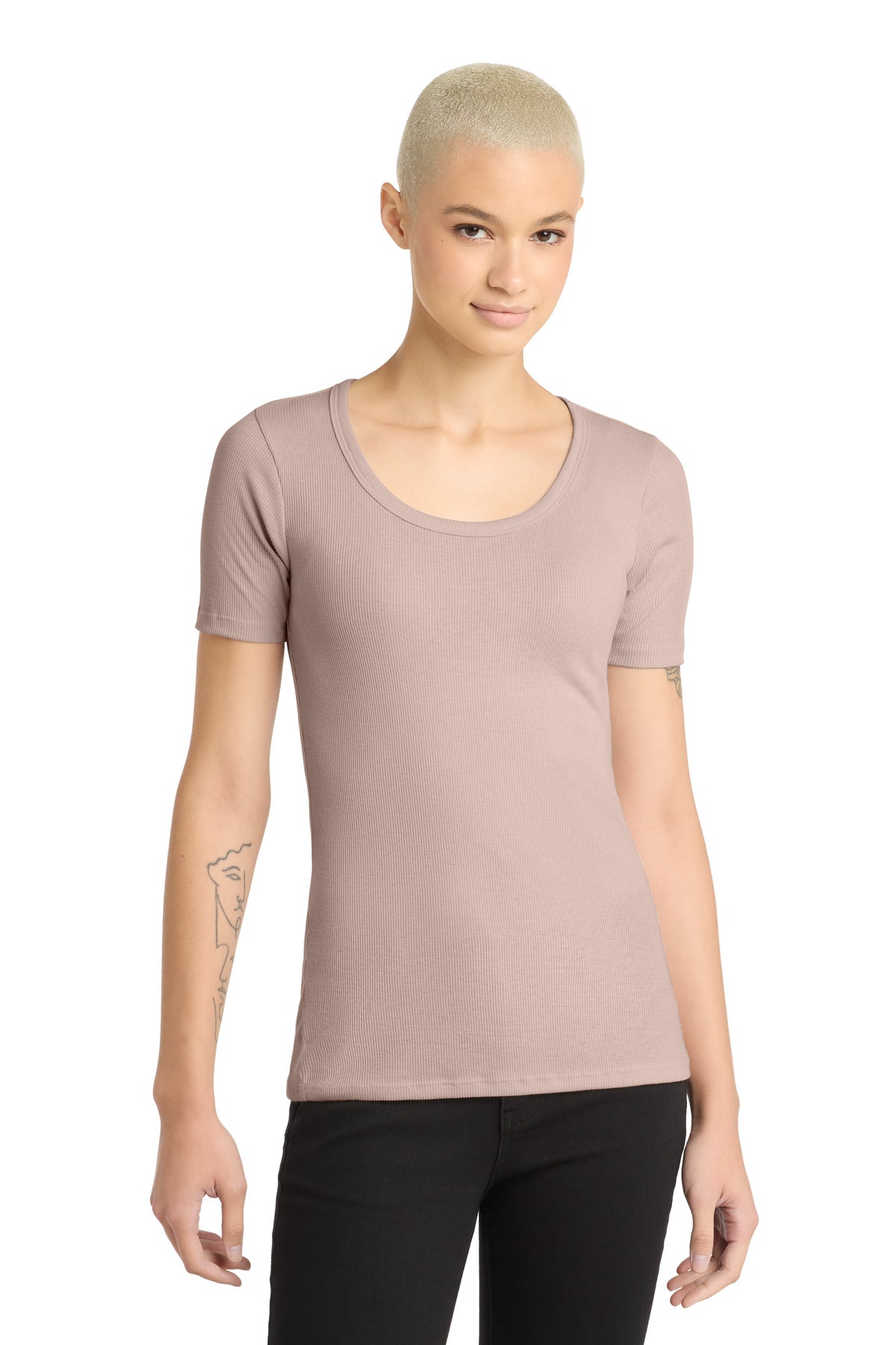District Women's V.I.T.Rib Scoop Neck Tee - Smokey Iris