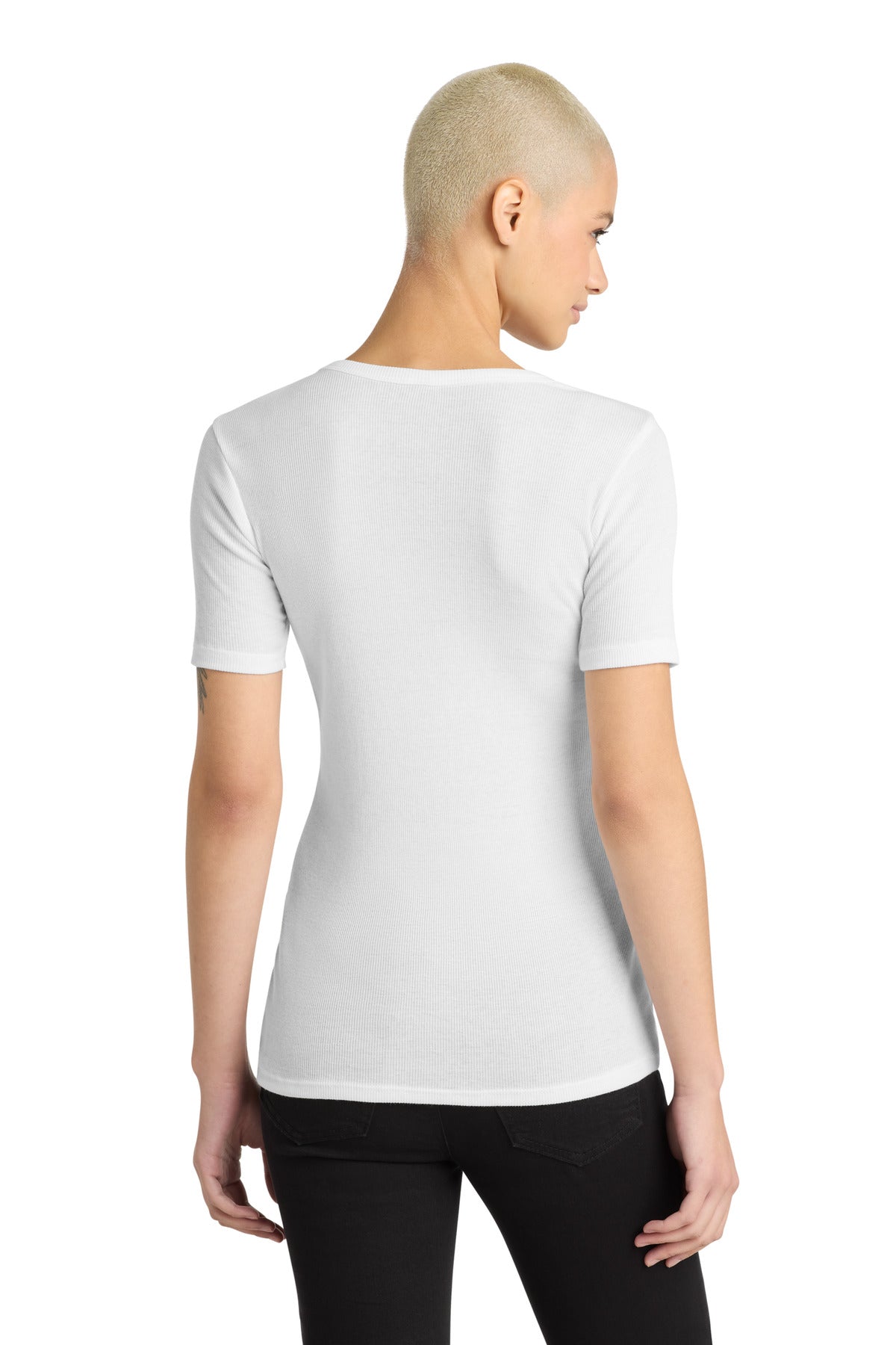 District Women's V.I.T.Rib Scoop Neck Tee - White