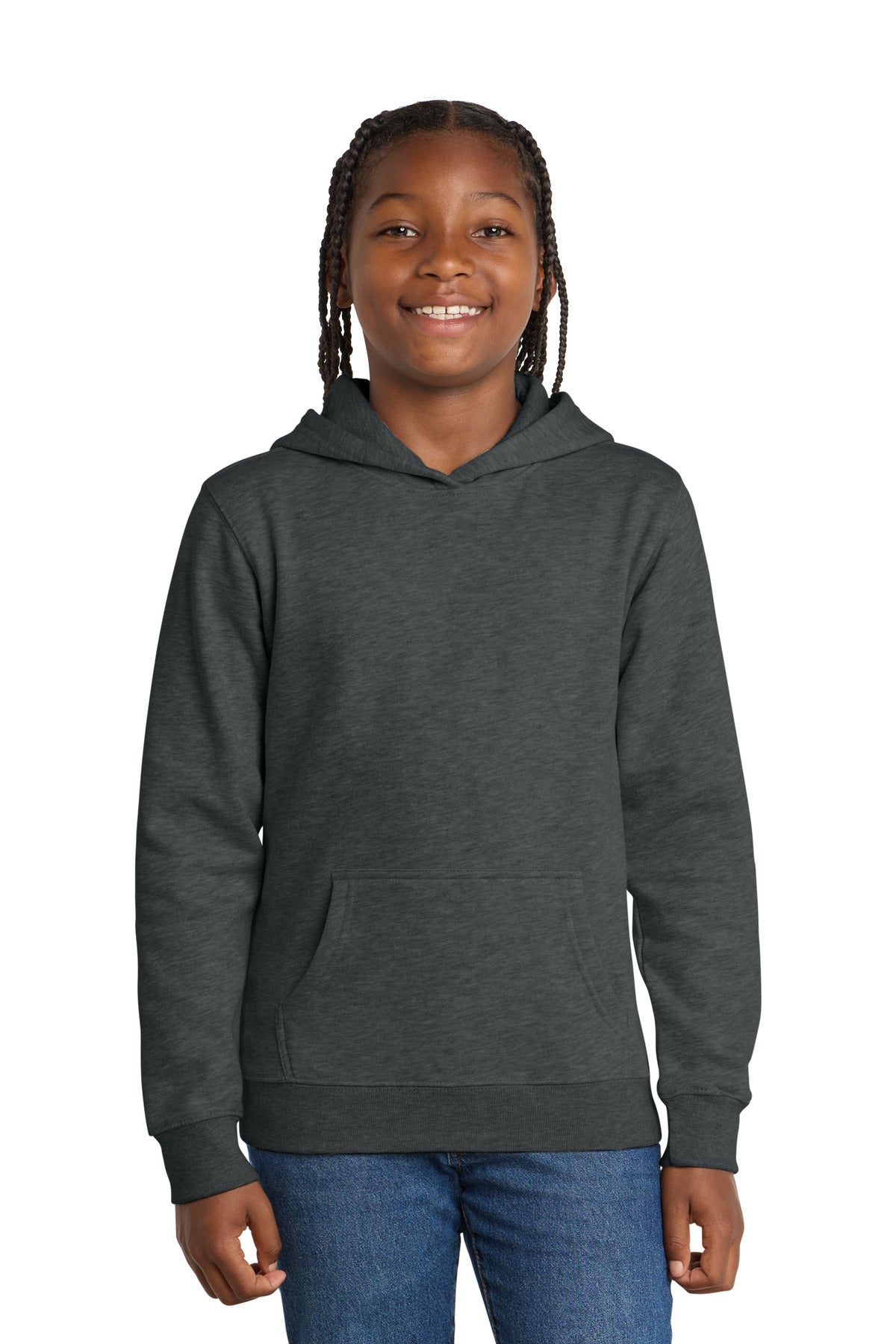District Youth V.I.T.Fleece Hoodie - Heathered Charcoal