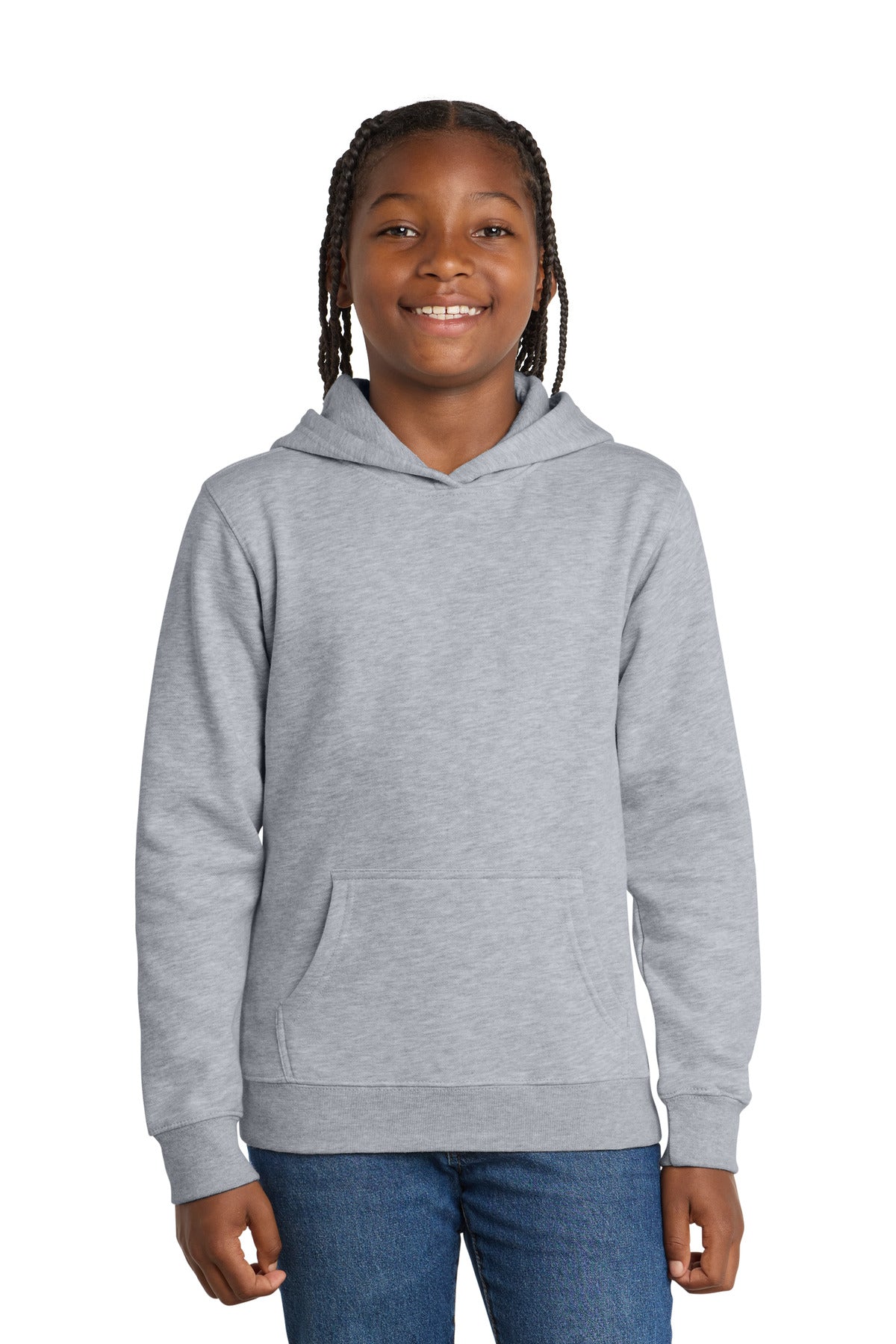 District Youth V.I.T.Fleece Hoodie - Light Heather Grey