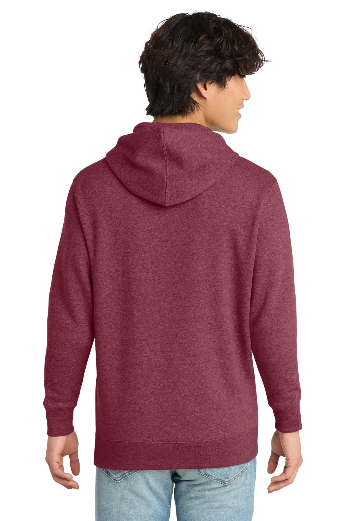 District V.I.T.Fleece Hoodie - Heathered Cardinal