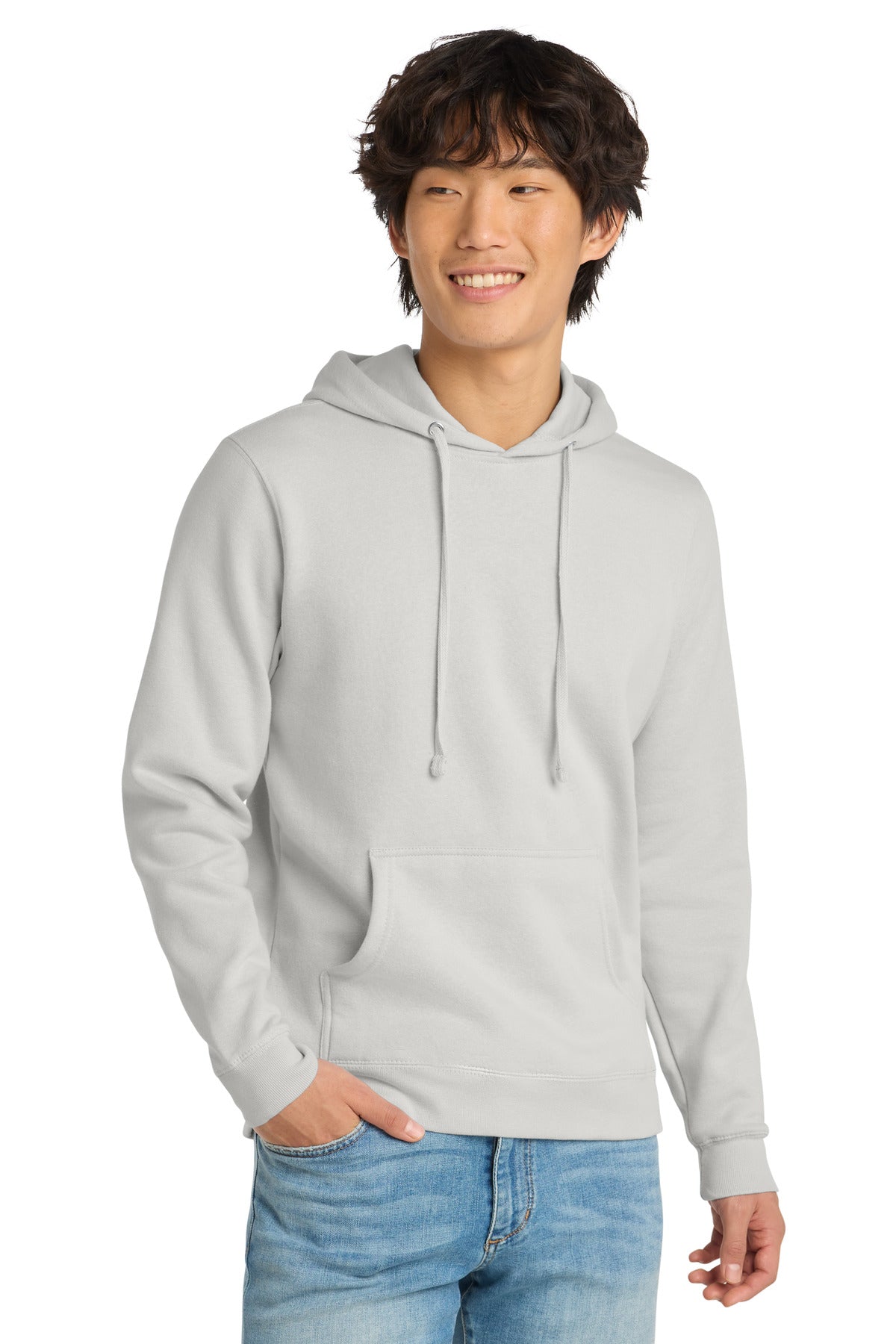 District V.I.T.Fleece Hoodie - White Smoke