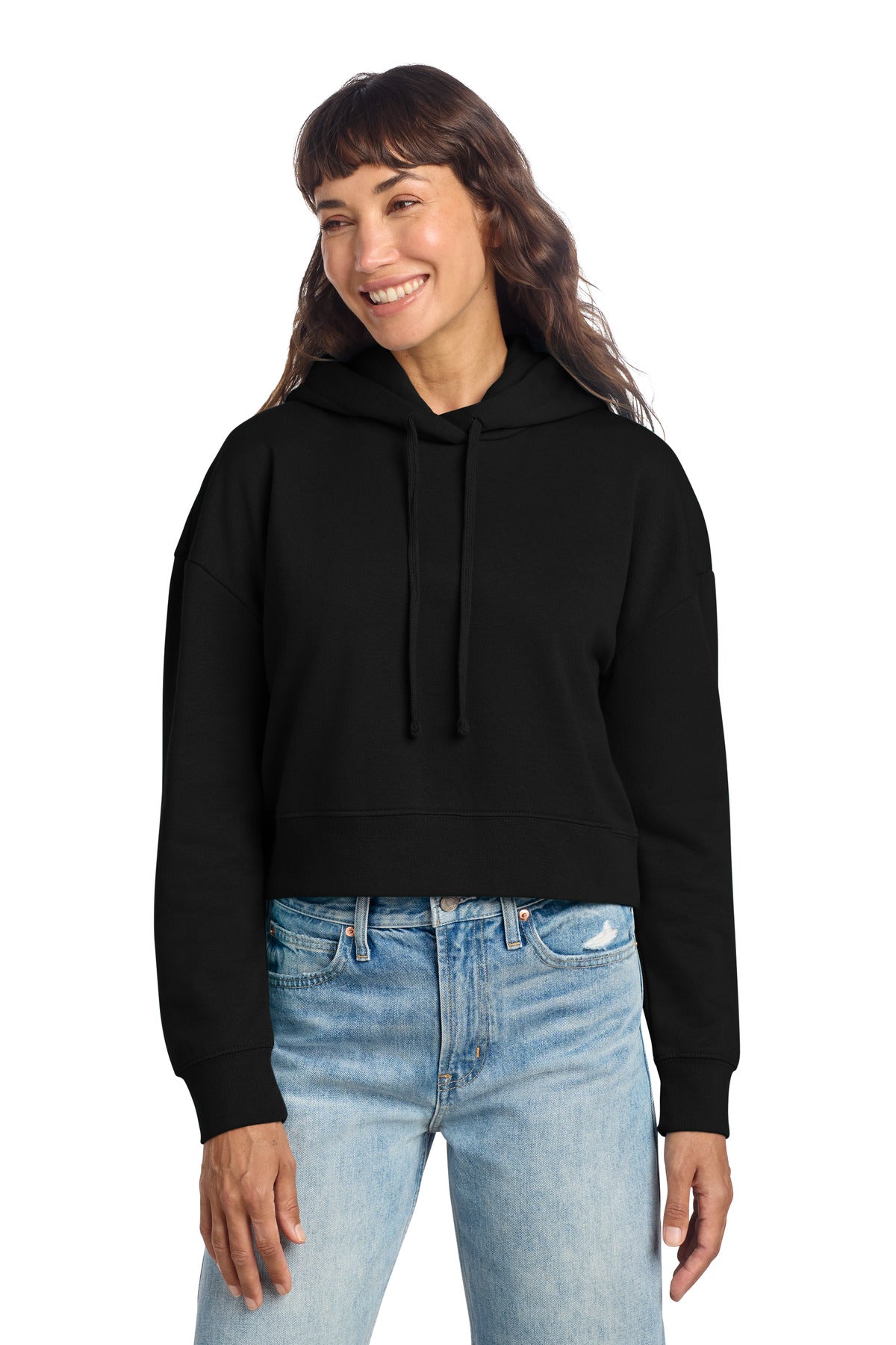 District Women's V.I.T. Fleece Hoodie - Black