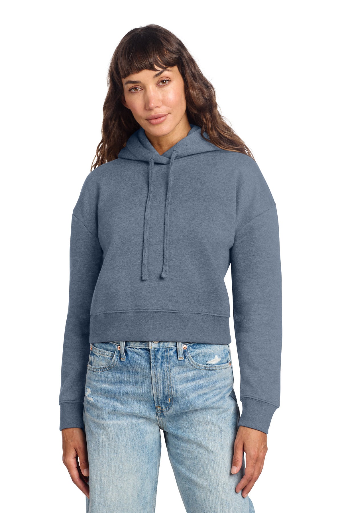 District Women's V.I.T. Fleece Hoodie - Flint Blue Heather