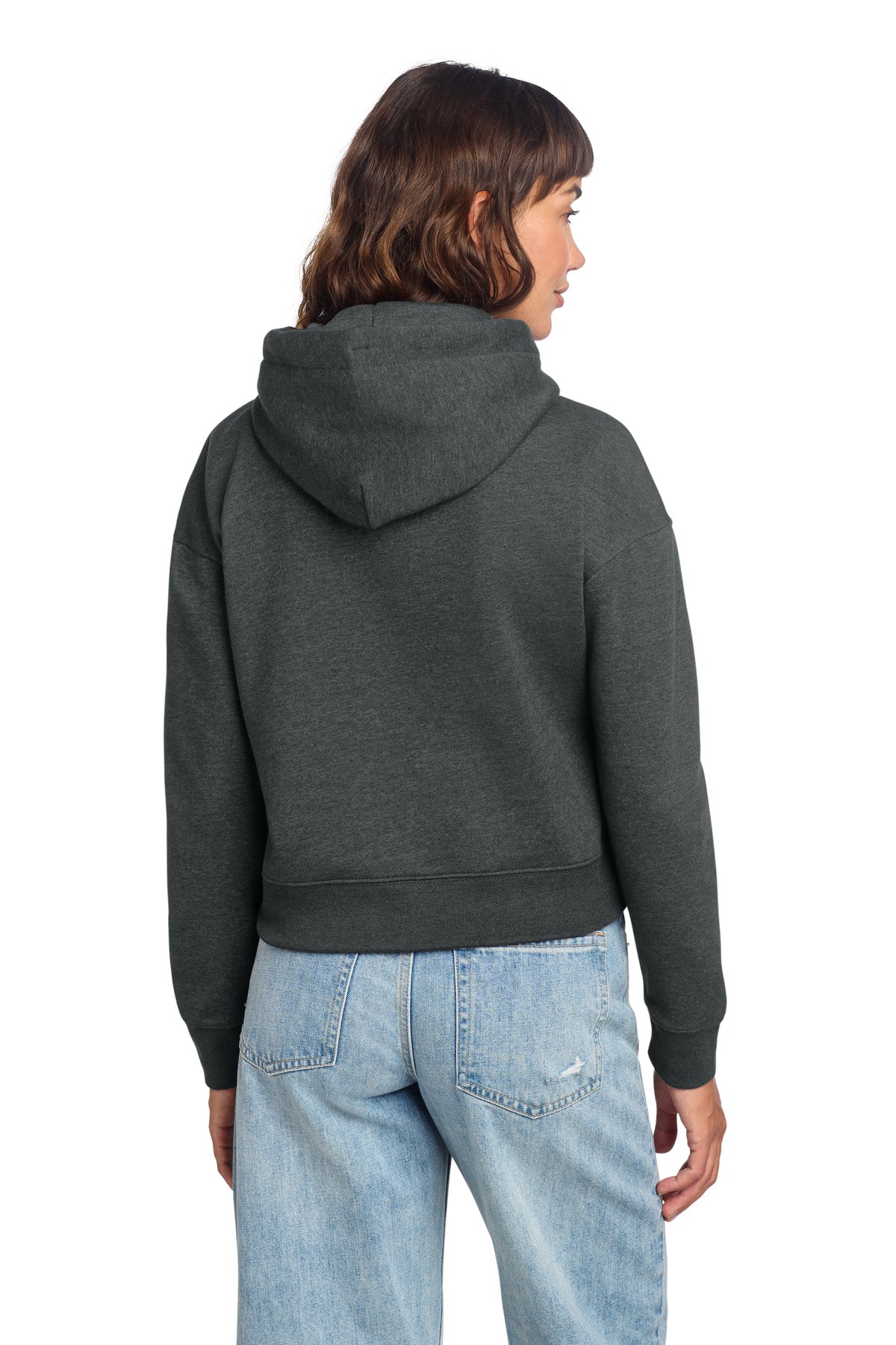 District Women's V.I.T. Fleece Hoodie - Heathered Charcoal