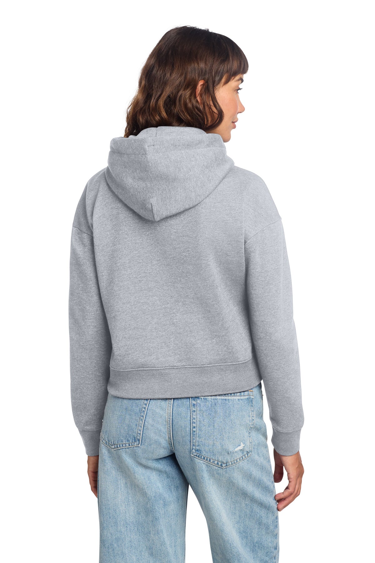 District Women's V.I.T. Fleece Hoodie - Light Heather Grey
