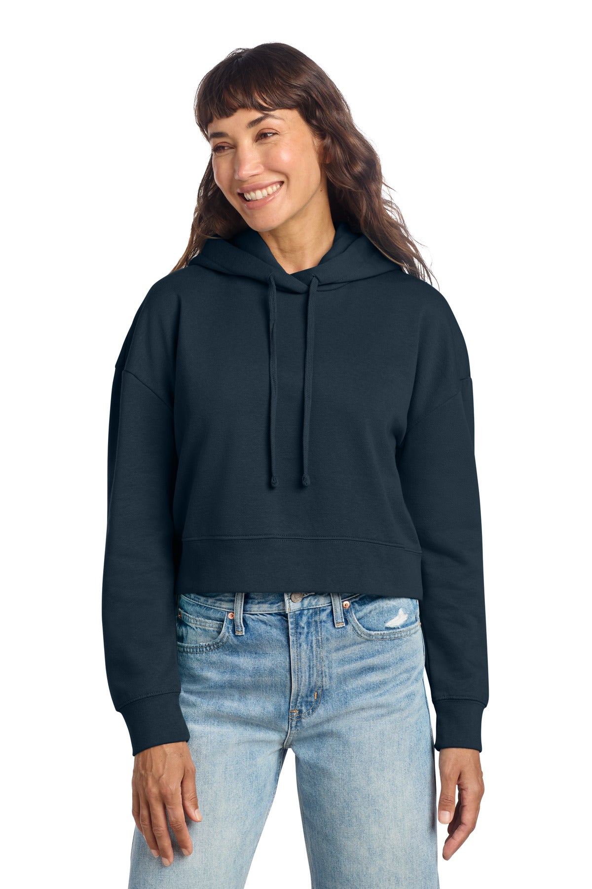 District Women's V.I.T. Fleece Hoodie - New Navy
