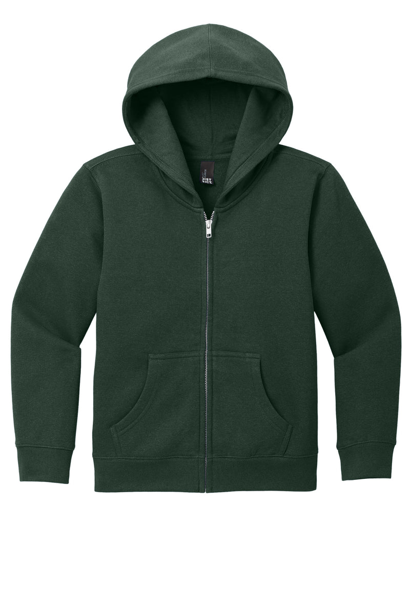 District Youth V.I.T. Fleece Full-Zip Hoodie - Forest Green