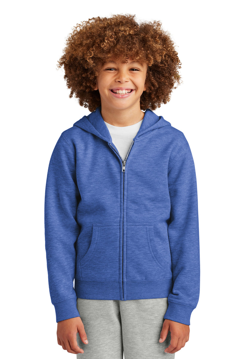 District Youth V.I.T. Fleece Full-Zip Hoodie - Royal Frost