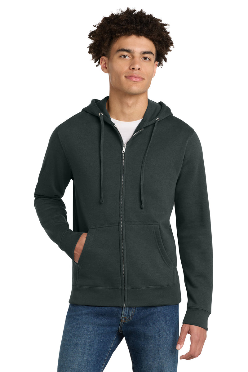District V.I.T.Fleece Full-Zip Hoodie - Charcoal
