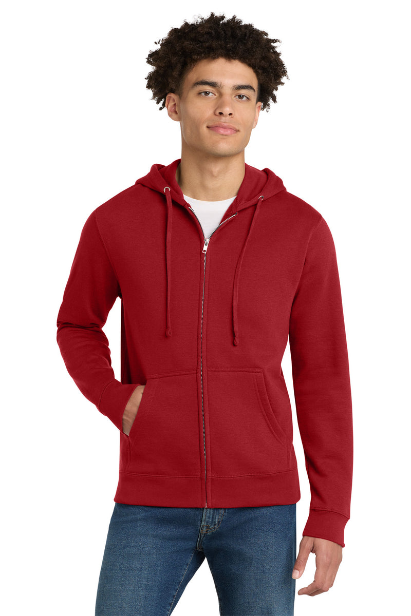 District V.I.T.Fleece Full-Zip Hoodie - Classic Red