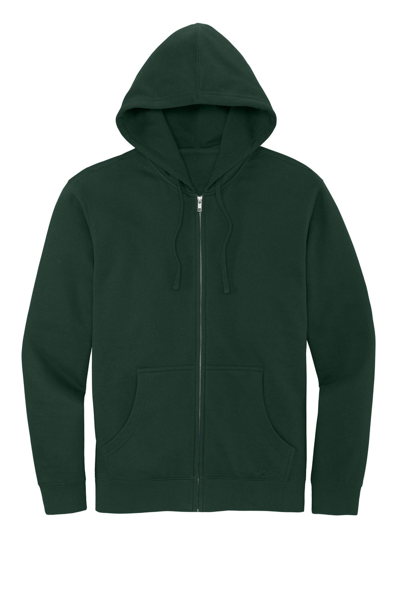 District V.I.T.Fleece Full-Zip Hoodie - Forest Green