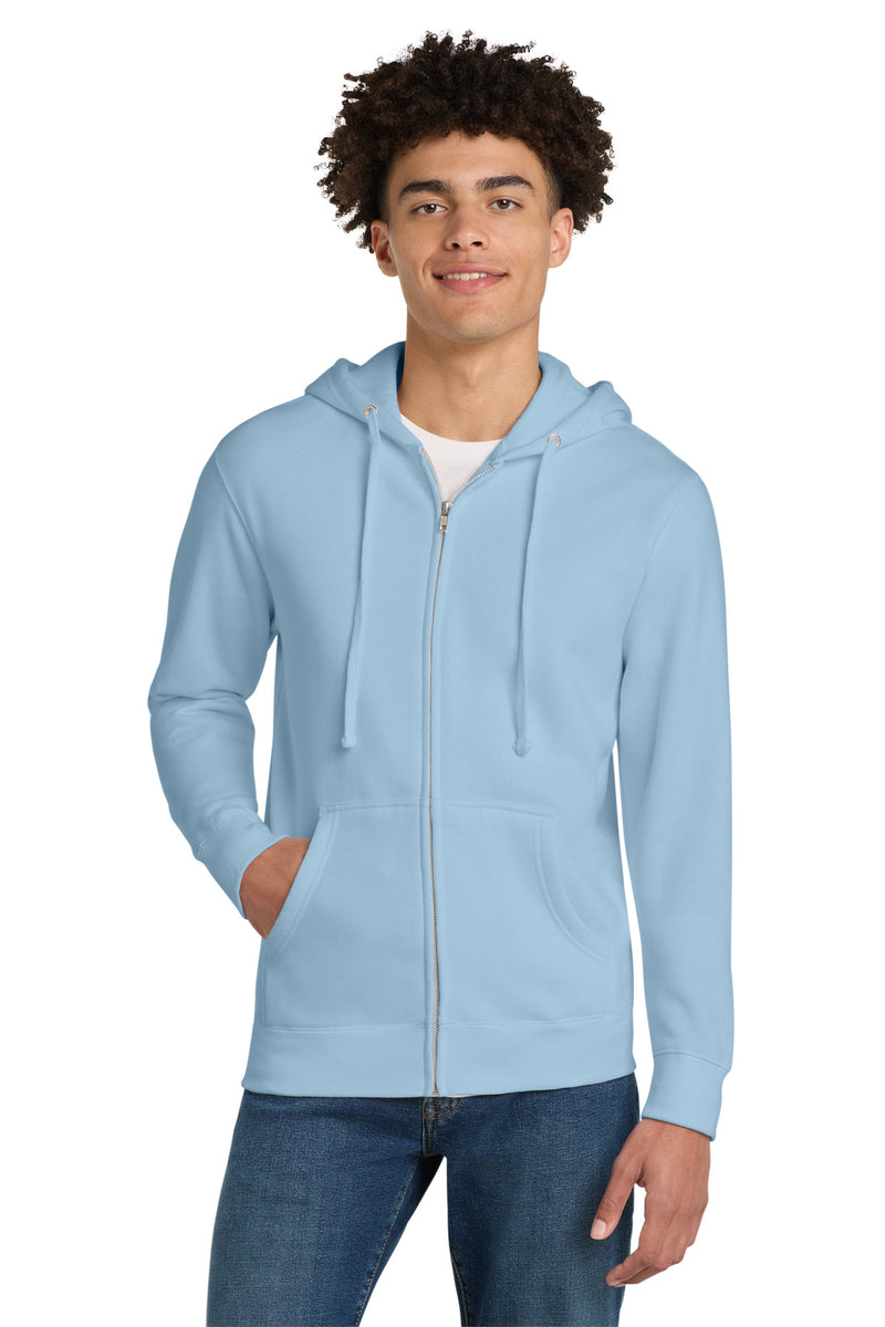 District V.I.T.Fleece Full-Zip Hoodie - Ice Blue