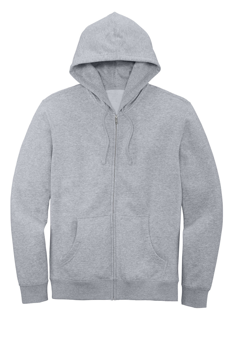 District V.I.T.Fleece Full-Zip Hoodie - Light Heather Grey