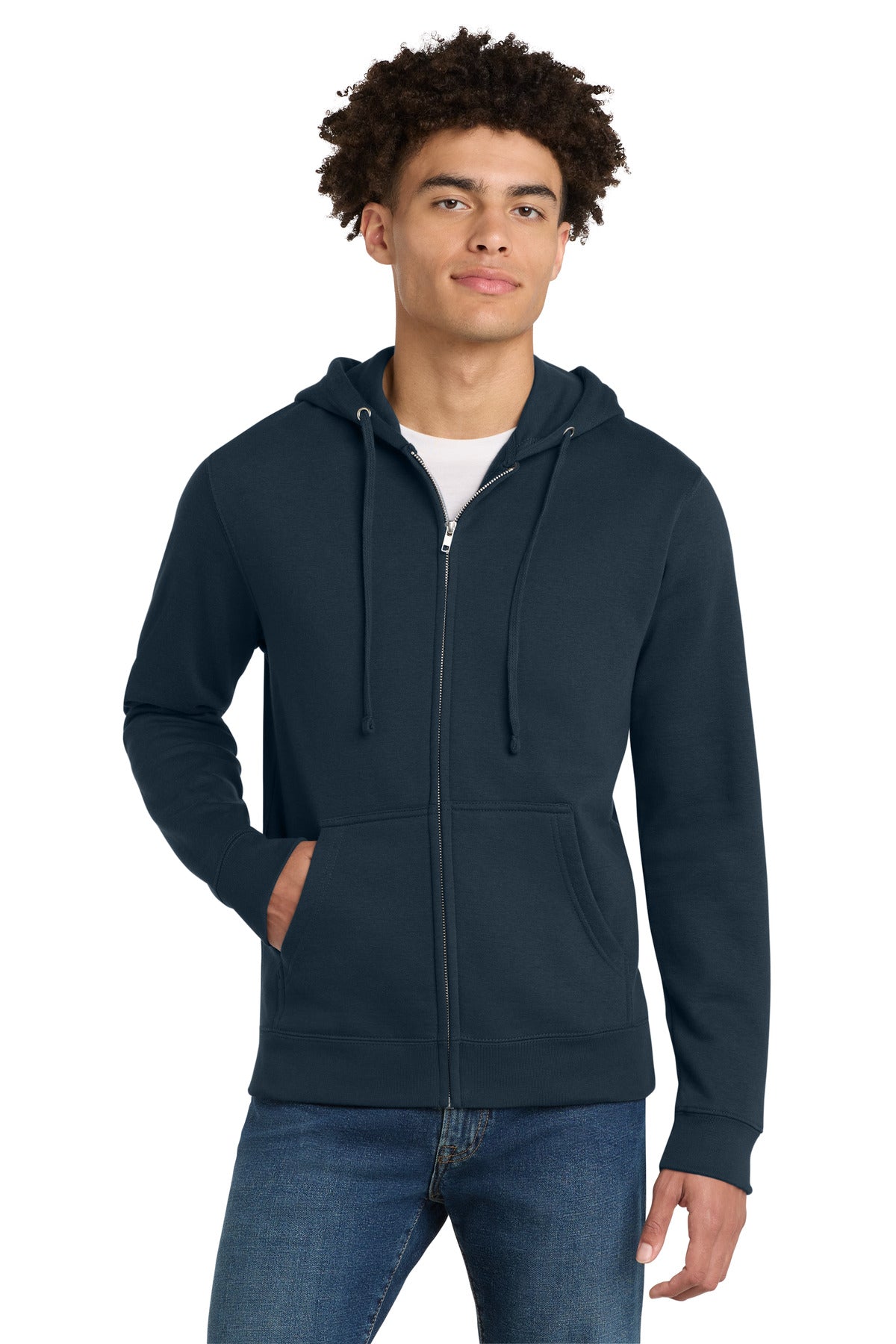 District V.I.T.Fleece Full-Zip Hoodie - New Navy